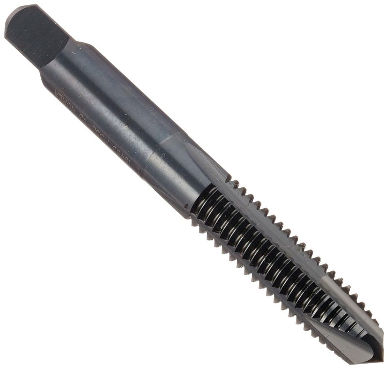 YG -1 I9 Series Vanadium Alloy HSS Spiral Pointed Tap, Steam Oxide, Round Shank with Square End, Plug Chamfer, 3/8"-16 Thread Size, H3 Tolerance - Image 1